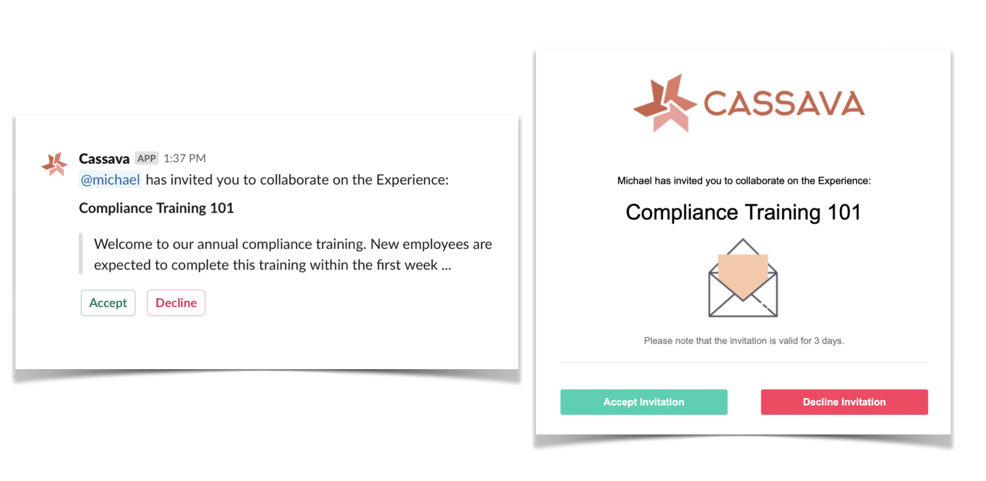 An offer to collaborate on a Compliance Training program